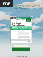 Download Complete The Adult Psychotherapy Progress Notes Planner 6th Edition Arthur E Jongsma Jr Katherine Pastoor David J Berghuis PDF for All Chapters