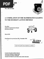 A Compilation of The Mathematics. Leading To The Doublet-Lattice Method