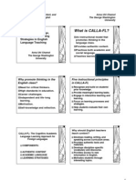 Calla Integrating Language Content and Ls in Elt