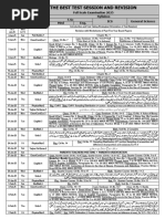 F.sc 2nd Year Test Session Schedule 2024-25 (Full)