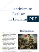 WEEK 11-15 - Romanticism, Realism, Modernism and Postmodwernism in Literature