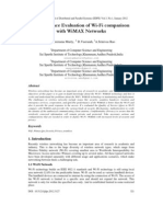 Performance Evaluation of Wi-Fi Comparison With WiMAX Networks