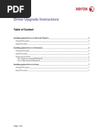 Driver Upgrade Instructions: Table of Content