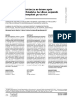 Mudanças Na Assistência Ao Idoso Após Promulgação Do Estatuto Do Idoso Segundo Profissionais de Hospital Geriátrico