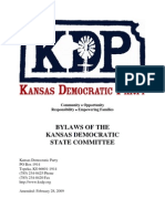 Bylaws of The Kansas Democratic State Committee: Community Opportunity Responsibility Empowering Families