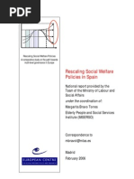 Rescaling Social Welfare Policies in Spain