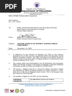 District Memo Official Result of Ditrict School Press Conference(1)