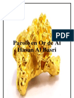 Paroles en or D'al Hassan Al Basri