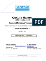 ASME Section III Quality Manual I3 R1 03JA2011