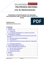 Programa de Mantenimiento de Máquinas Deslodadoras para La Extracción de Aceite de palma-FINAL