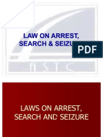 Laws On Arrest Search & Seizure