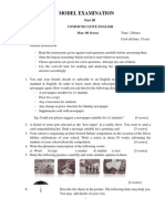 Model Examination: Communicative English Max: 60 Scores