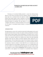 Behaviour of Reinforced Concrete Beams With Coconut Shell As Coarse Aggregates