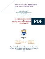 Face Recognition Using Independent Component Analysis (Ica)