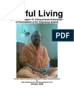 Joyful Living: (Based On Chapter 15: Vishayananda Prakaranam of Panchadashi of Sri Vidyaranya Swami)