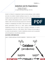 Alcohol Metabolism and Its Dependence