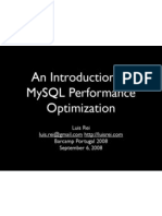 An Introduction To MySQL Performance Optimization