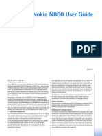 Nokia N800 User Guide: User - Guide - English - US - FM Page 1 Thursday, November 9, 2006 2:24 PM