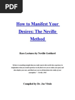 How To Manifest Your Desires Neville Goddard