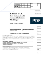 C1 Mock Paper Exam Paper