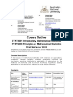 STAT2001 Course Outline 1st Sem 2012