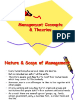 Management Concept & Theories