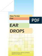 Pamphlet Ear Drops