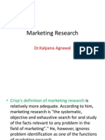 Marketing Research: DR - Kalpana Agrawal