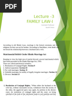 Lecture -3 Family Law- I