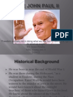 POPE JOHN PAUL II - Powerpoint Presentation