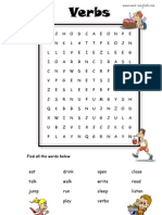 Verbs1 Wordsearch