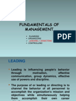 Fundamentals of Management: Leading / Directing