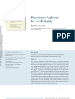 Prescriptive Authority For Psychologists