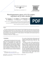 S.C. Farantos Et Al - Photofragmentation Spectra of SR + CO Complex: Experiment and Ab Initio Calculations