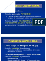 Estudios de Funcion Renal