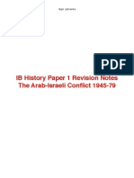 Paper 1 Arab Israeli Conflict