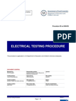 Electrical Test Procedure