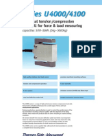 Series U4000/4100: Universal Tension/compression Load Cell For Force & Load Measuring