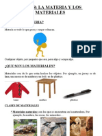 Materia y Materiales. Tema de Cono de 4º de Primaria