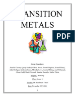 Group 9 Chemistry Assignment