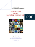 Structure de La Matière Condensée