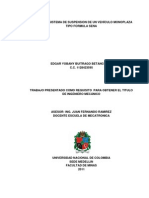 Diseno Del Sistema de Suspension de Un Vehiculo Monoplaza Tipo Formula Sena