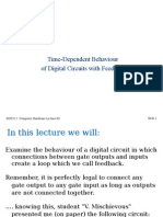 Time-Dependent Behaviour of Digital Circuits With Feedback: DOC112: Computer Hardware Lecture 06 Slide 1