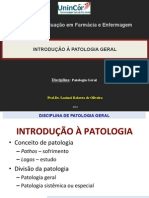 Introdução À Patologia Geral e Mecanismos de Lesão Celular