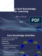 Eliciting Tacit Knowledge For Learning