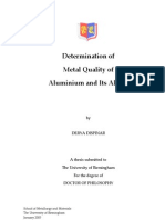 Determination of Metal Quality of Aluminium and Its Alloys