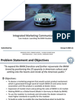 IMC Case Analysis BMW Z3 Roadster