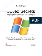 Windows Speed Secrets - Things Microsoft Doesn't Want You To Know