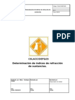 Ejemplo de PNT - 23. Determinación de Índices de Refracción de Sustancias.