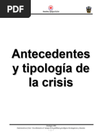 Antecedentes y tipología de la Crisis